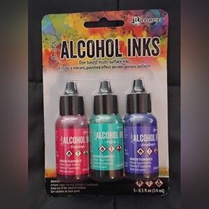 Alcohol Inks Set - Flamingo, Patina, Amethyst